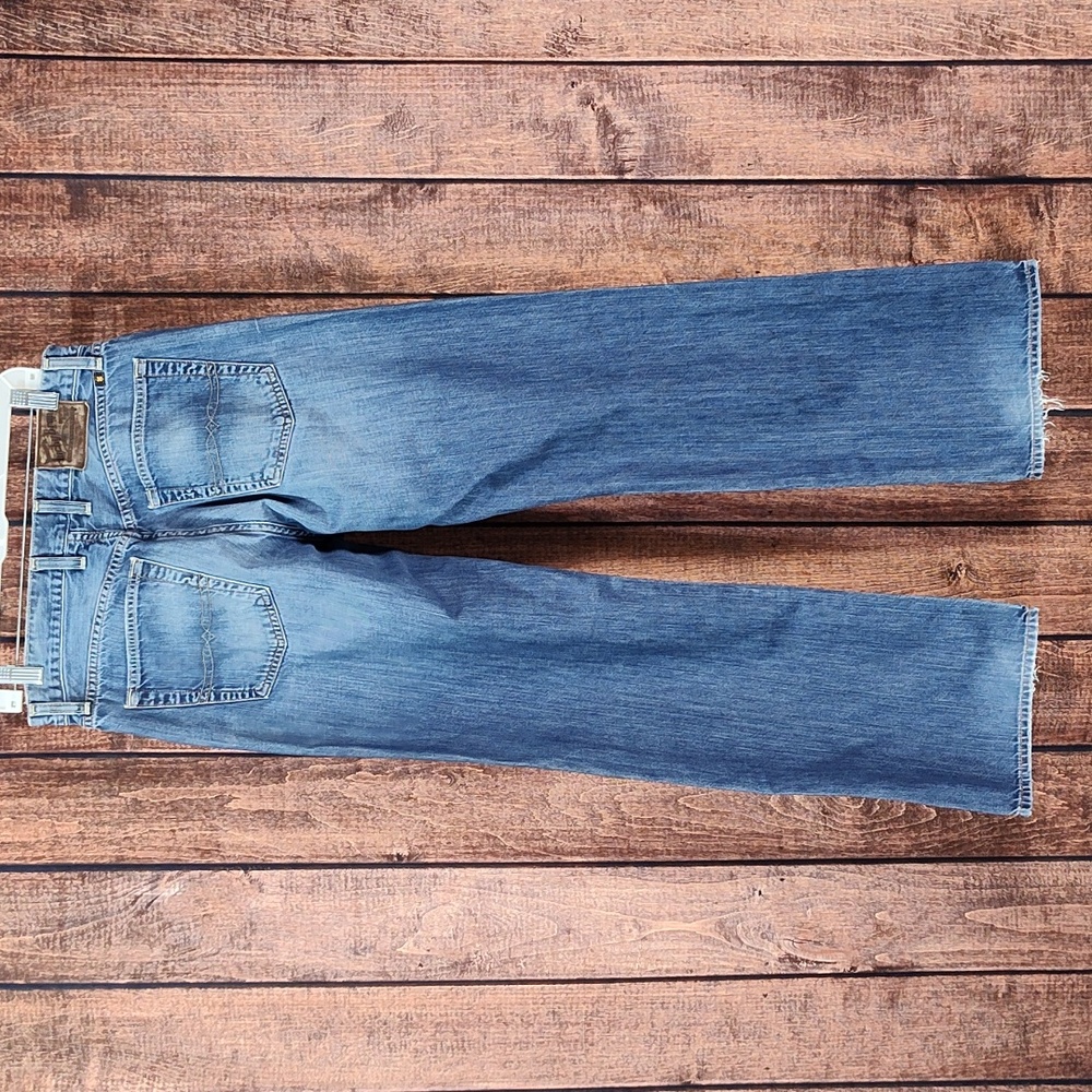 32x32 Vintage Light Distressed Mens Relaxed Straight Jeans Excellent Condition